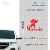 Veterinarian Doctor Vehicle Decal for Road Awareness